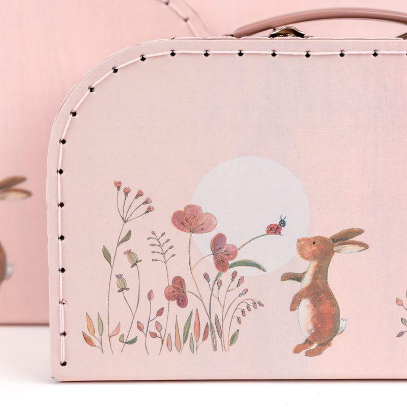 Children’s pink Suitcase Medium size – Personalised with Name