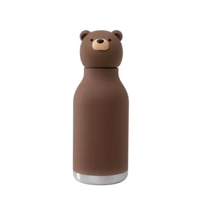 ASOBU- Eisbär Isolierte Trinkflasche – BPA- und bleifrei cooles Sammlerstück, Personalisierbar