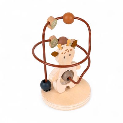 Jeu de Motricité Leonie Girafe – Jeu de Perles en Bois, Personnalisable