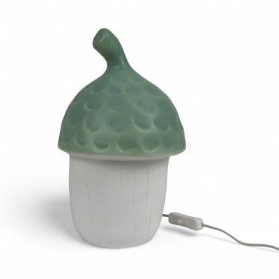 Personalized Acorn almond green-Night Light – Warm LED Lamp