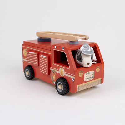 Personalised Large FIRETRUCK with miniature friend