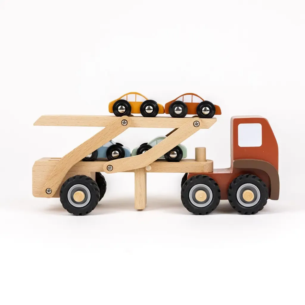 Personalised Wooden Car Transporter Truck