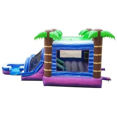 Kids Tropical Water Slide Bounce House