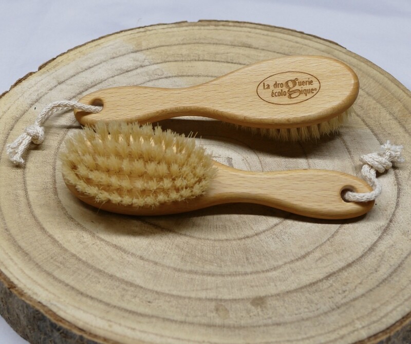 kleine Fellbürste aus Naturfasern -Personalisierung möglich-