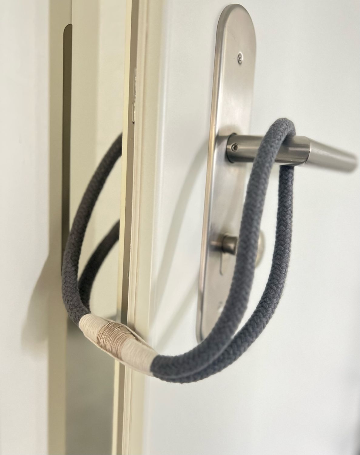 Maritimer Türstopper Anthrazit