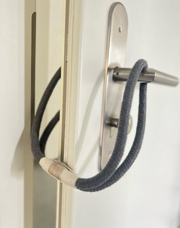 Maritimer Türstopper Anthrazit