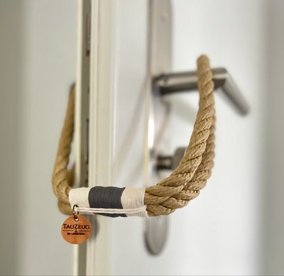 Maritimer Türstopper Beige