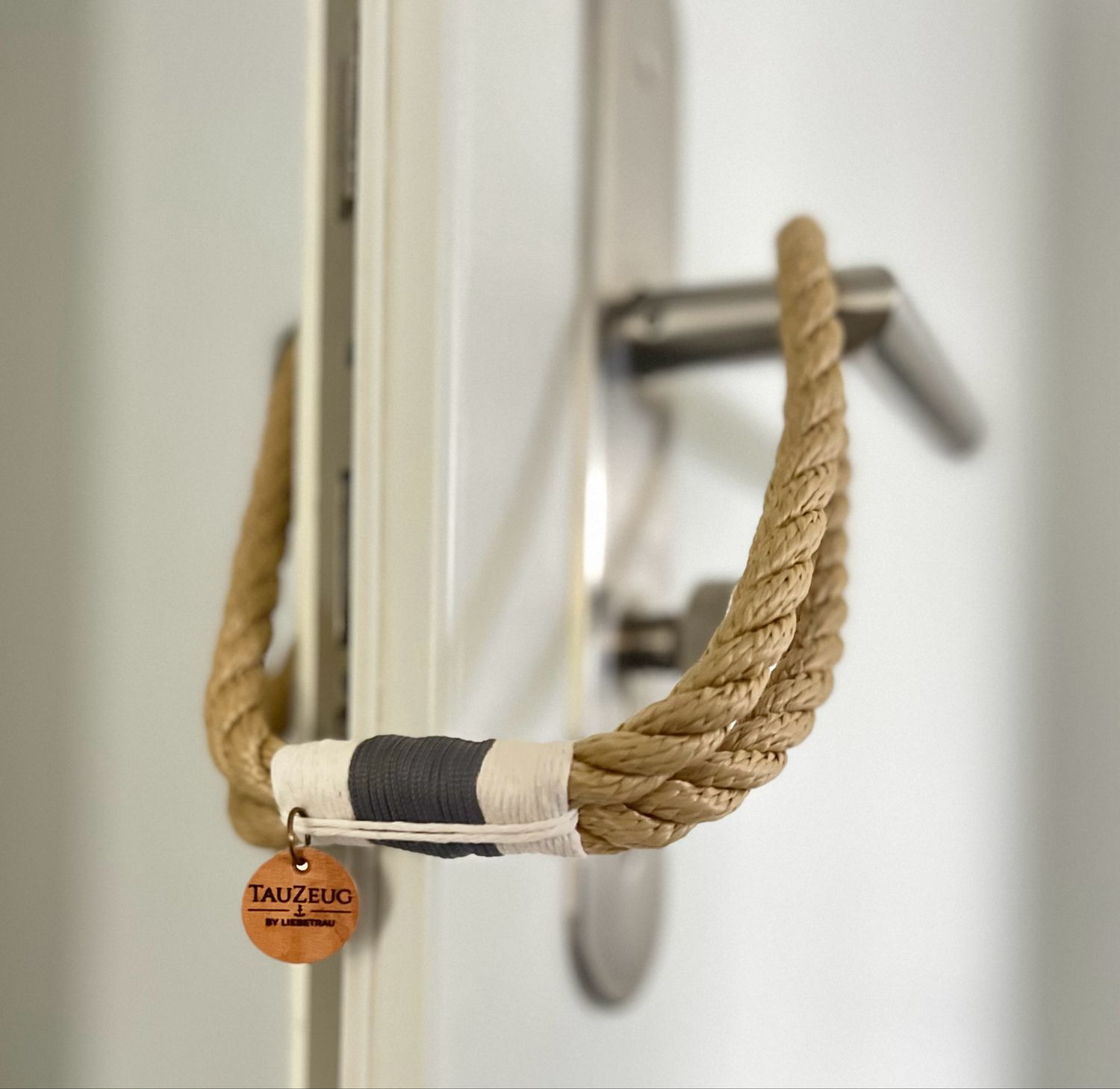 Maritimer Türstopper Beige