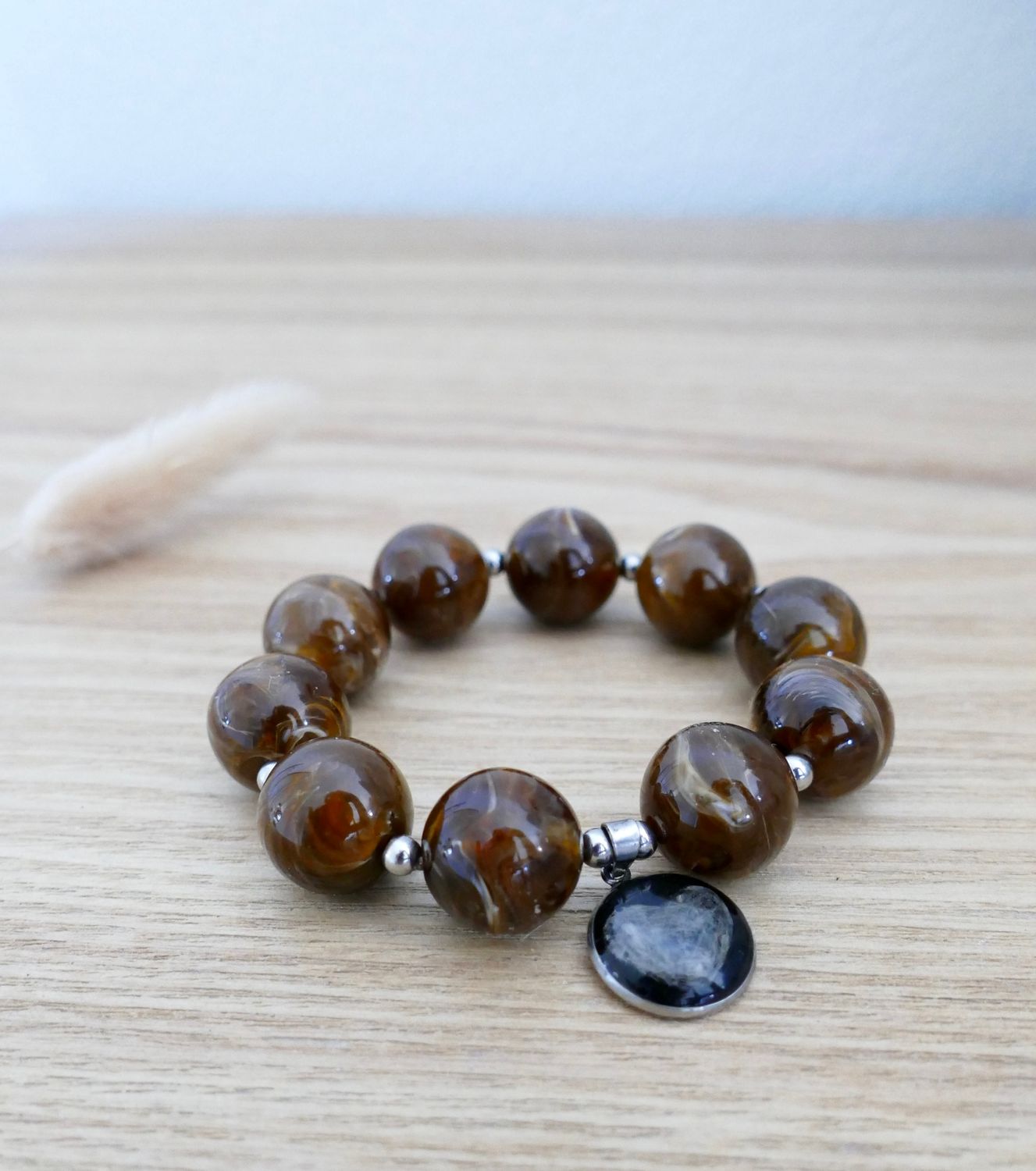 Armband HerzensPfote -personalisiert mit dem Fell deines Hundes 🐾