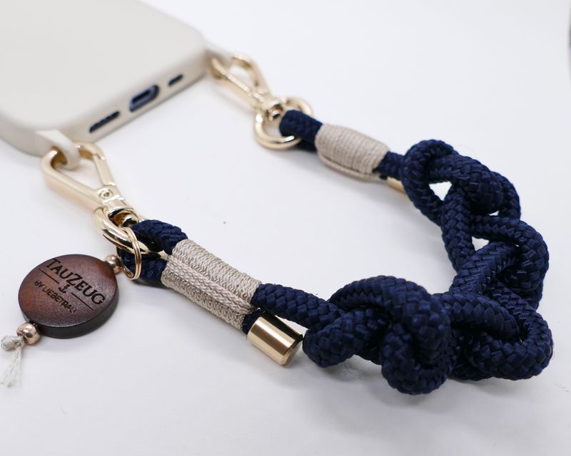 Handykette kurz MarineBlau