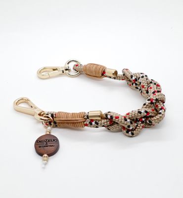 Handykette kurz TartanBeige
