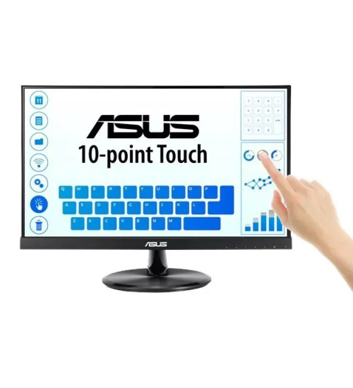 ASUS VT229H écran plat de PC 54,6 cm (21.5&quot;) 1920 x 1080 pixels Full HD LED Écran tactile Noir