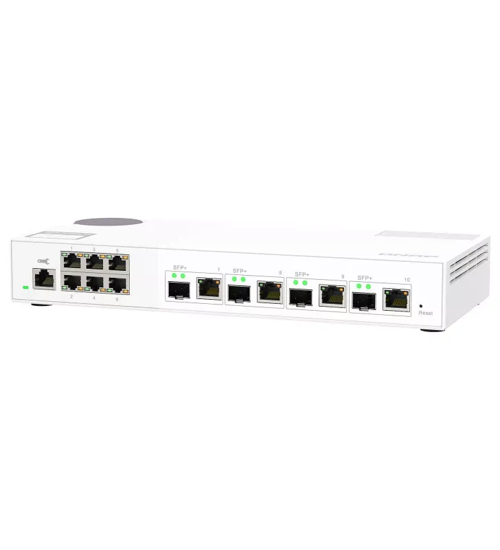 QNAP QSW-M2106-4C commutateur réseau Géré L2 2.5G Ethernet (100/1000/2500) Blanc