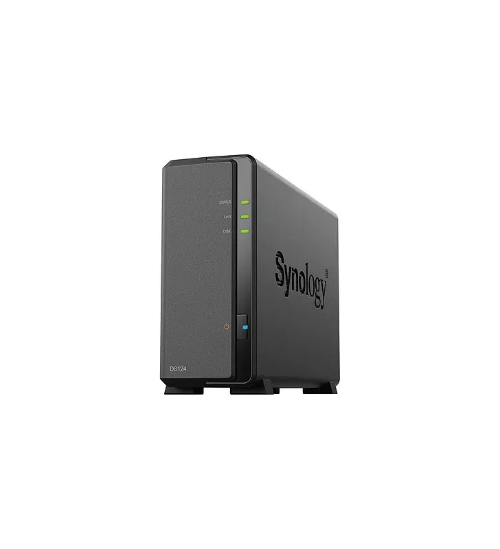 Synology DiskStation DS124 serveur de stockage NAS Bureau Realtek RTD1619B 1 Go DDR4 DiskStation Manager Noir