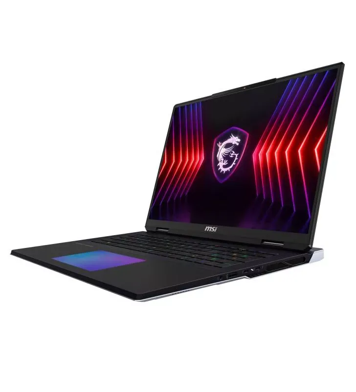 MSI Titan 18 HX A14VIG-018FR Intel® Core? i9 i9-14900HX Ordinateur portable 45,7 cm (18&quot;) UHD+ 32 Go DDR5-SDRAM 2 To SSD NVIDIA GeForce RTX 4090 Wi-Fi 7 (802.11be) Windows 11 Pro Noir