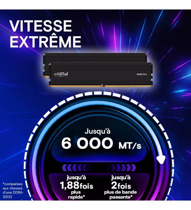 Crucial CP16G60C48U5 module de mémoire 16 Go 1 x 16 Go DDR5 6000 MHz