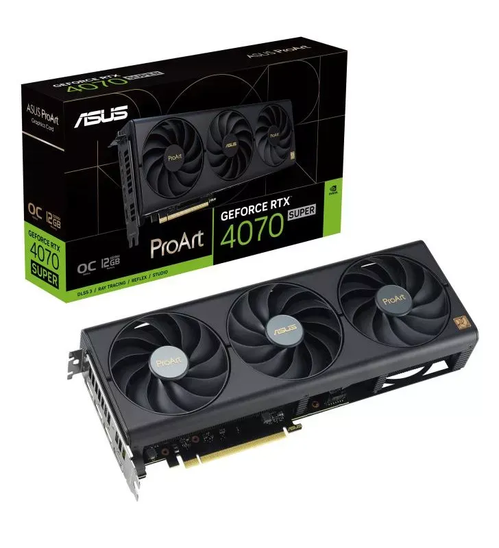 ASUS ProArt -RTX4070S-O12G NVIDIA GeForce RTX 4070 SUPER 12 Go GDDR6X
