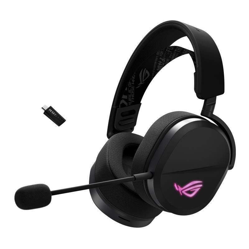 ASUS ROG Pelta - Casque gaming sans fil - connectivité tri-mode avec Speednova, membranes de 50mm plaquées en titane, micro à bande ultralarge de 10mm, batterie de 60 heures, conception légère de 309g