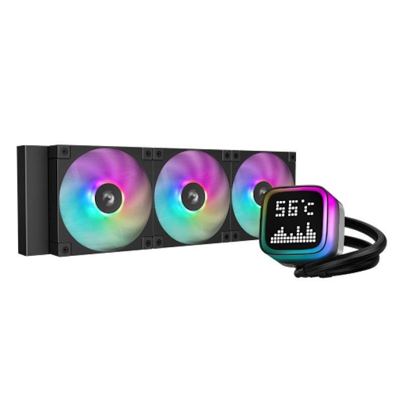 EK Water Blocks Nucleus AIO CR360 Lux D-RGB Processeur Refroidisseur de liquide tout-en-un 12 cm Noir 1 pièce(s)