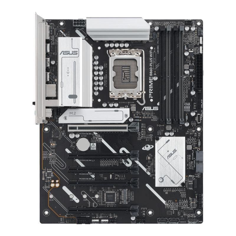ASUS Prime B860-PLUS WiFi, Carte mère Intel ATX, 8+1+1+1 80A étapes d&#39;alimentation DrMOS, DDR5, PCIe 5.0, 2 emplacements M.2, Realtek 2,5 Go Ethernet, Wi-FI 6E, DisplayPort, HDMI, USB Type-C 20 Gbps