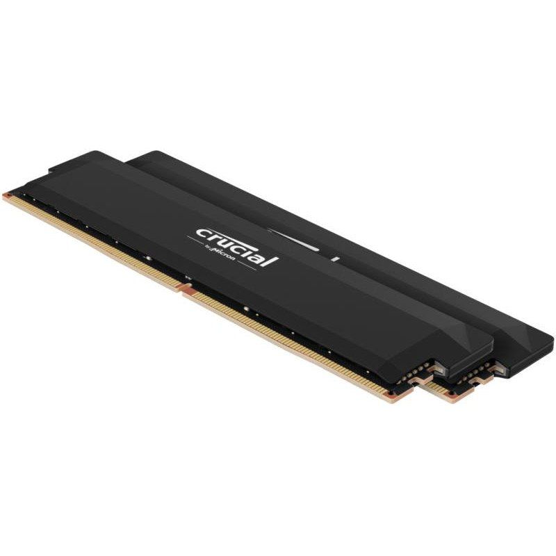 Crucial Pro RAM DDR5 32Go Kit (2x16Go) 6400MHz CL38, Mémoire Overclocking Gaming, Intel XMP 3.0 / AMD Expo, (PC) Mémoire RAM 32Go DDR5, Noir - CP2K16G64C38U5B