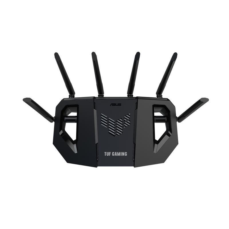 ASUS TUF-BE6500 - Routeur Gaming Wi-FI 7 - Double Bande, 4K-QAM, Port 2.5Gbps, Mode Jeu Mobile, Support Mesh WiFi, Gear Accelerator, Adaptive QoS, Port Forwarding, Mobile Tethering