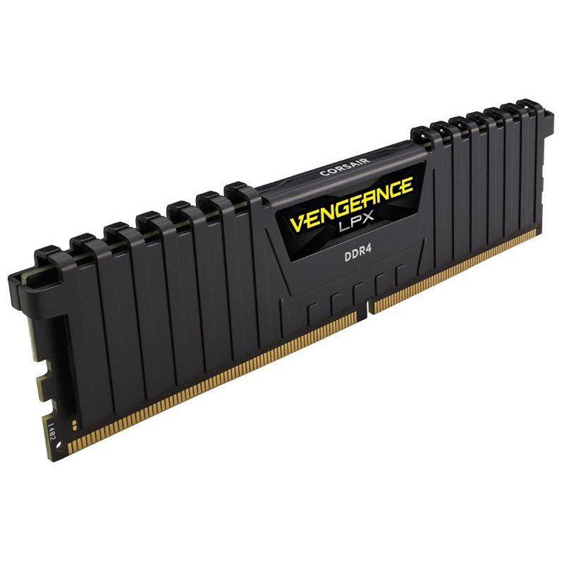 Corsair Kit de mémoire haute performance CMK16GX4M1D3000C16 Vengeance LPX 16 Go (1 x 16 Go) DDR4 3000 MHz C16 XMP 2.0 pour ordinateur de bureau, noir