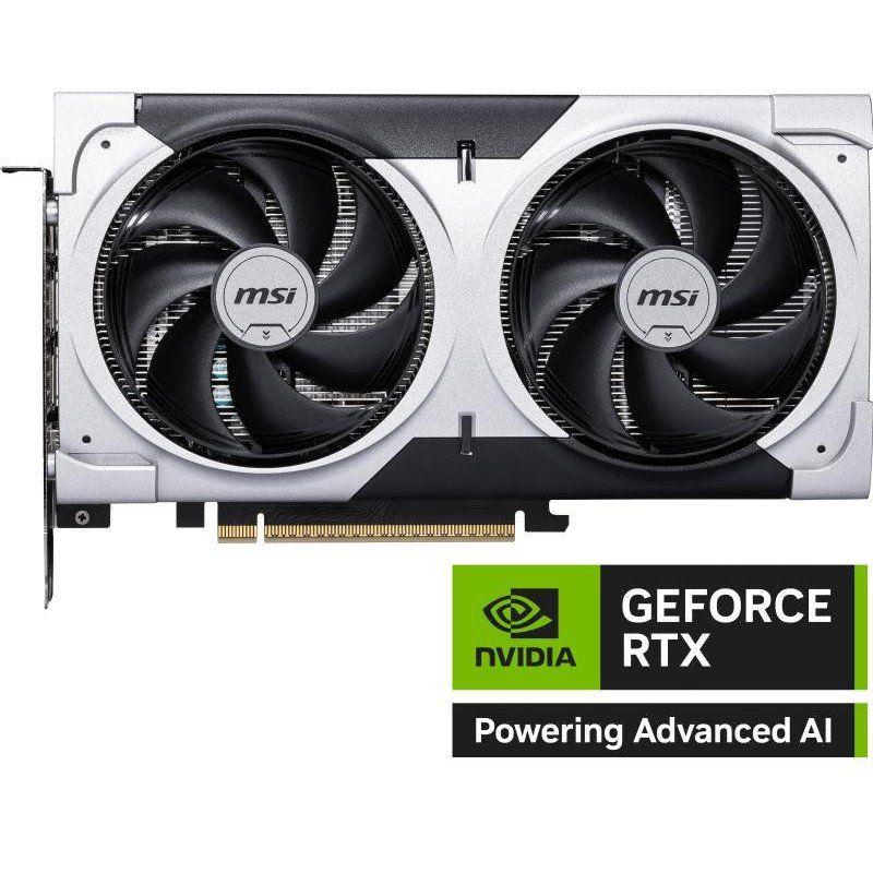 MSI NVIDIA GeForce RTX 5060 Ti 8G Ventus 2X OC Plus Carte Graphique - 8 Go GDDR7 (28 GB/s /128 Bits), PCIe 5.0 - Double Ventilateur (2 x Ventilateurs STORMFORCE), HDMI 2.1b, DisplayPort 2.1b