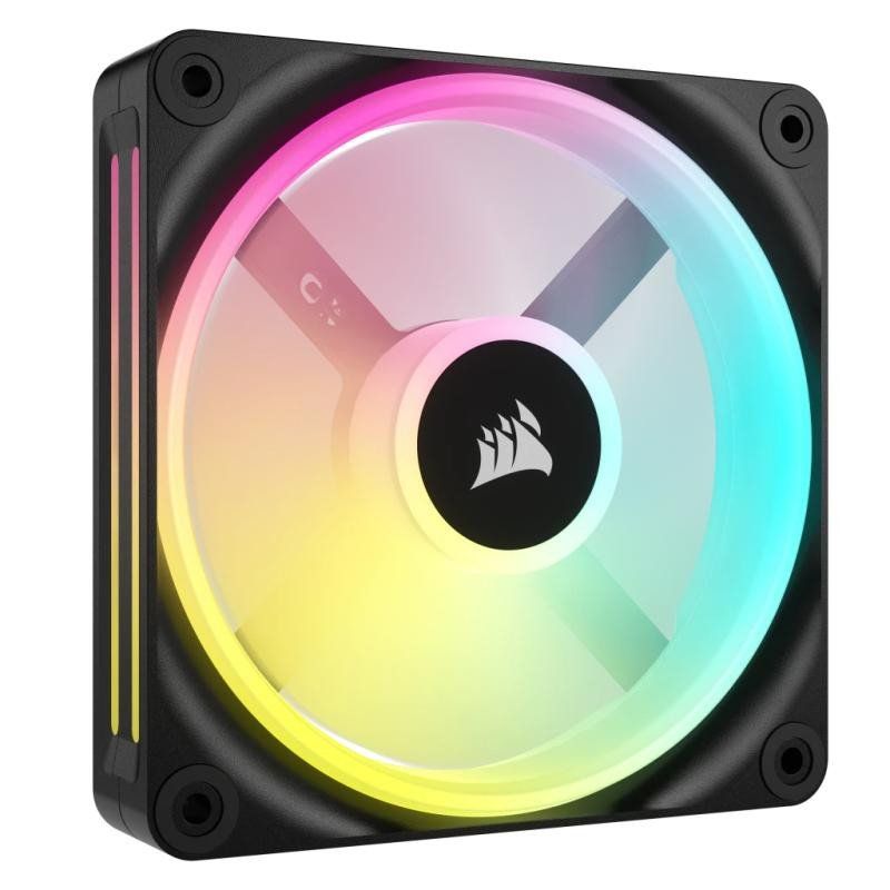 CORSAIR iCUE Link QX120 RGB à Dôme Magnétique de 120mm Ventilateur - Noir