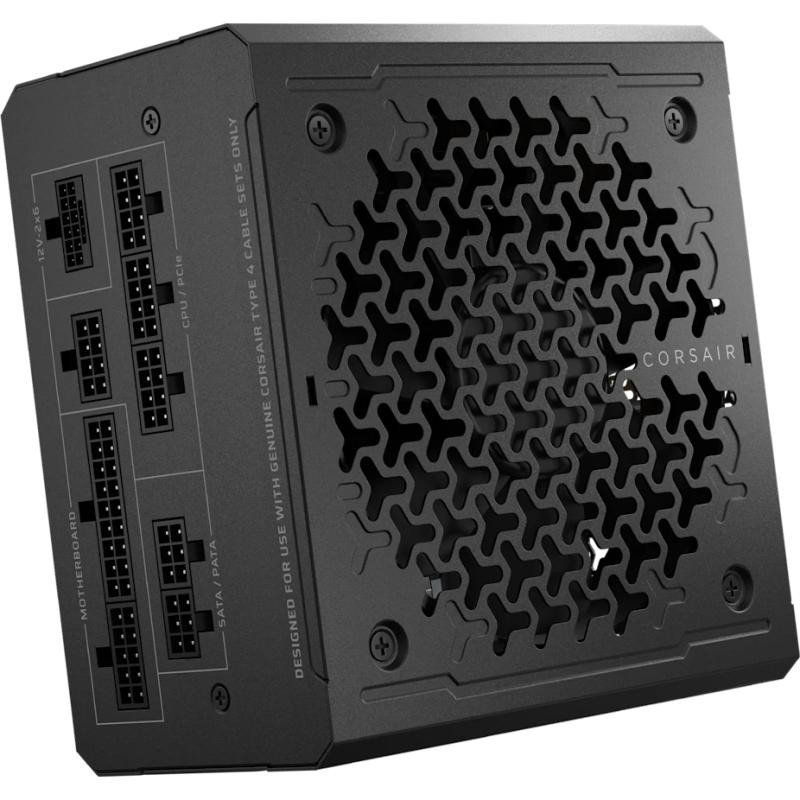 CORSAIR RM1000e (2025) Alimentation ATX entièrement modulaire et silencieuse avec câble 12V-2x6 - Compatible ATX 3.1 et PCIe 5.1, efficacité Cybenetics Gold, condensateurs évalués à 105°C - Noir