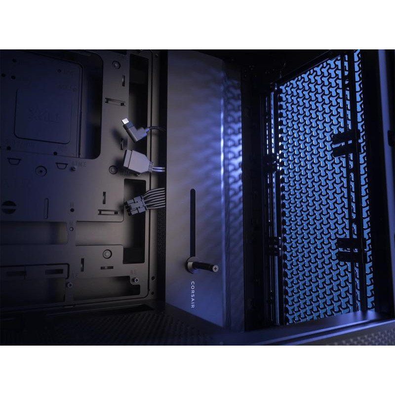 CORSAIR Frame 4000D Boîtier Modulaire ATX de Taille Moyenne – Débit d&#39;air Élevé, InfiniRail™ Système de Montage des Ventilateurs, ASUS BTF, MSI Project Zero, Gigabyte Project Stealth – Noir
