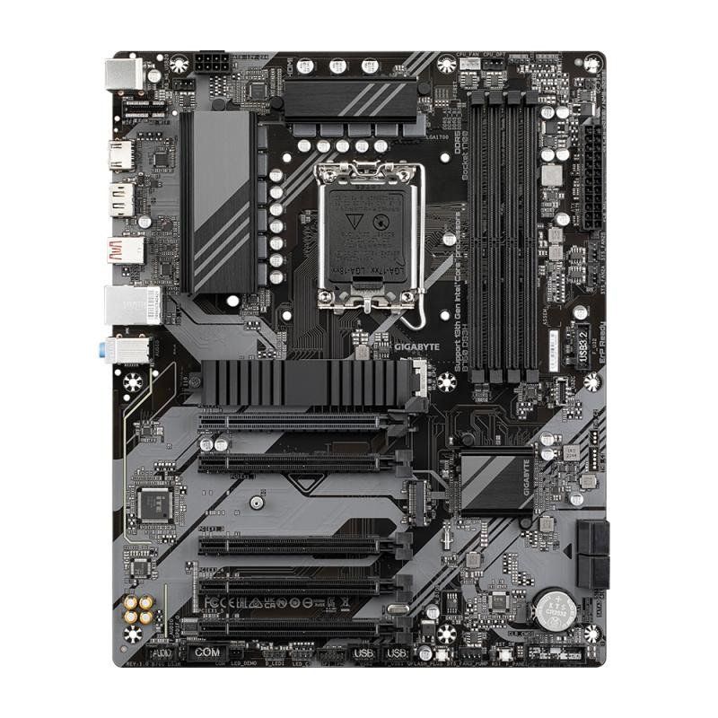 Gigabyte B760 DS3H Carte Mère - Compatible avec Les processeurs Intel Core 14e génération, VRM numérique 8+2+1 Phases, jusqu&#39;à 7600MHz DDR5 (OC), 2X PCIe 4.0 M.2, LAN GbE, USB 3.2 Gen 2x2