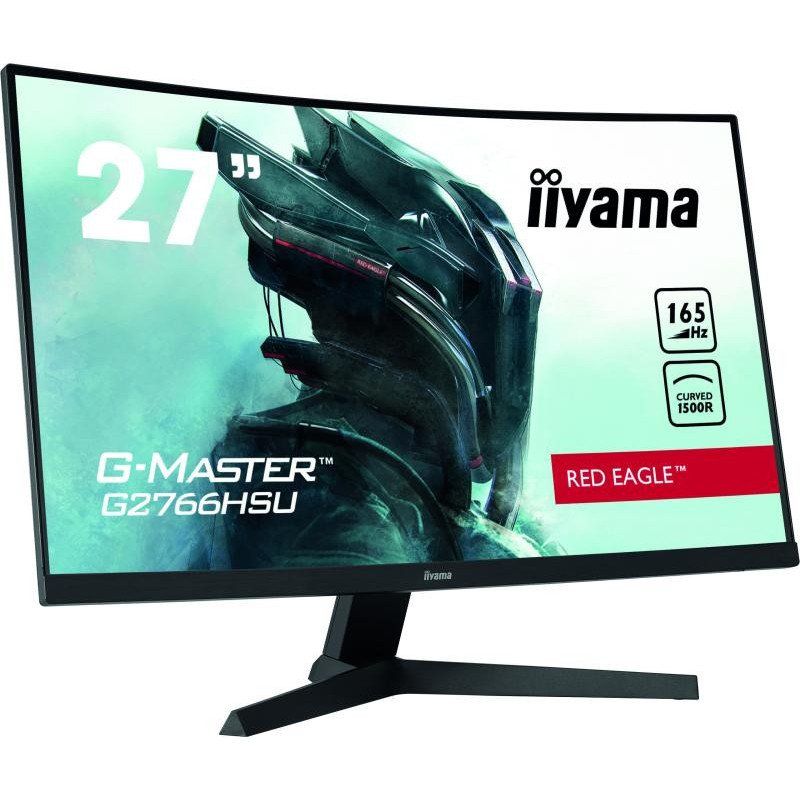 Ecran PC Gamer Incurvé - IIYAMA G-Master Red Eagle G2766HSU-B1 - 27 FHD - Dalle VA - 1 ms - 165Hz - 2 x HDMI / DP - AMD FreeSyn