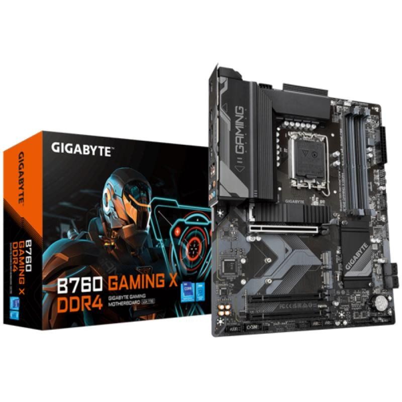 Gigabyte B760 Gaming X DDR4 Carte Mère - Prend en Charge Les processeurs Intel Core de 14e génération, VRM numérique 8+1+1 Phases, jusqu&#39;à 5333MHz DDR4 (OC), 3xPCIe 4.0 M.2, LAN 2.5GbE, USB 3.2 Gen 2
