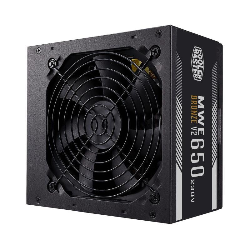 Cooler Master MWE 650 White 230V V2 - Alimentation 80 PLUS 230V Certifié UE, Ventilateur 120 HDB Silencieux, Circuit DC-DC + LLC avec Rail Simple +12V - Garantie 3 ans