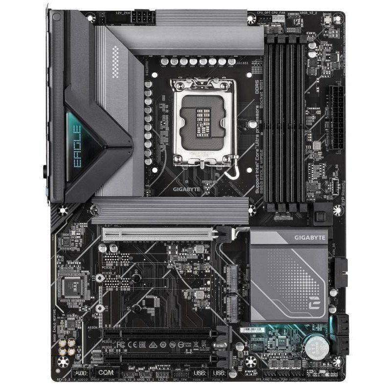 GIGABYTE B860 Eagle WIFI6E Carte mère - Processeurs Intel Core Ultra, VRM 12+1+2+1 Phases, jusqu&#39;à 9066MHz DDR5, 1xPCIe 5.0 + 2xPCIe 4.0 M.2, LAN 2,5 GbE, WiFi 6E, USB 3.2 Gen 2x2