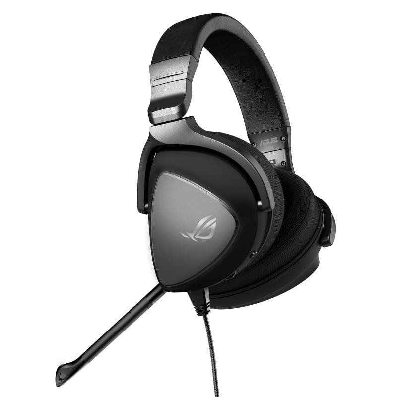 ASUS ROG Delta S USB-C gaming headset (wired, AI noise canceling, RGB lighting, compatible with PC, Nintendo Switch and Sony PlayStation 5)