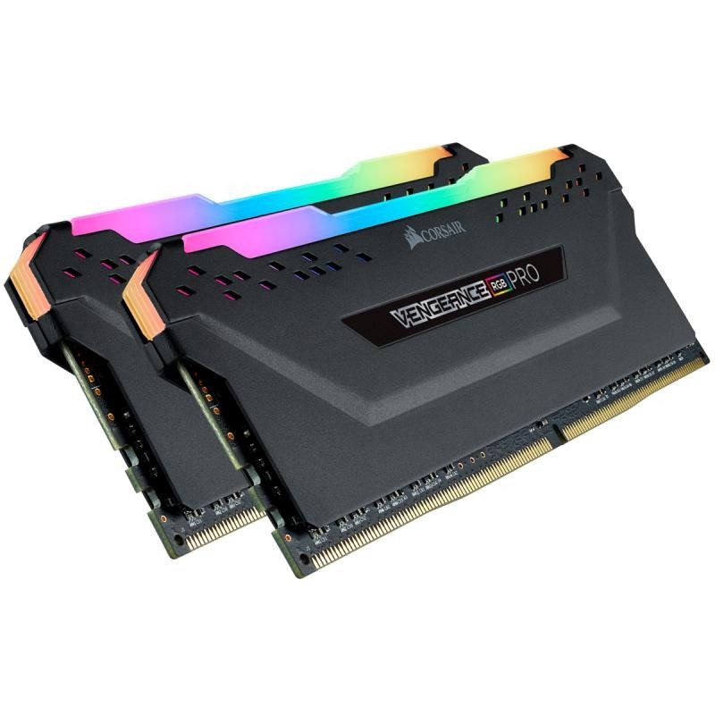Corsair Vengeance RGB PRO 32Go (2 x 16Go) DDR4 3600MHz C18, Kit de Mémoire Haute Performance (AMD Optimisé) - Noir