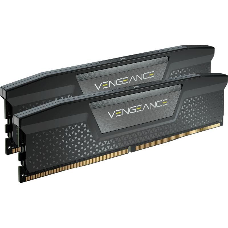 CORSAIR VENGEANCE DDR5 RAM 64Go (2x32Go) 5200MHz CL40 Intel XMP Compatible iCUE Mémoire d&#39;Ordinateur - Noir (CMK64GX5M2B5200C40)
