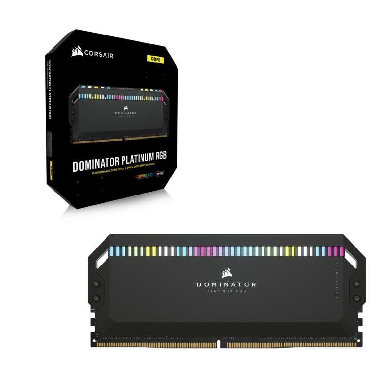 CORSAIR VENGEANCE RGB DDR5 32Go (2x16Go) DDR5 6000MHz CL30 AMD EXPO Intel XMP iCUE Mémoire Informatique Compatible - Gris (CMH32GX5M2B6000Z30K)