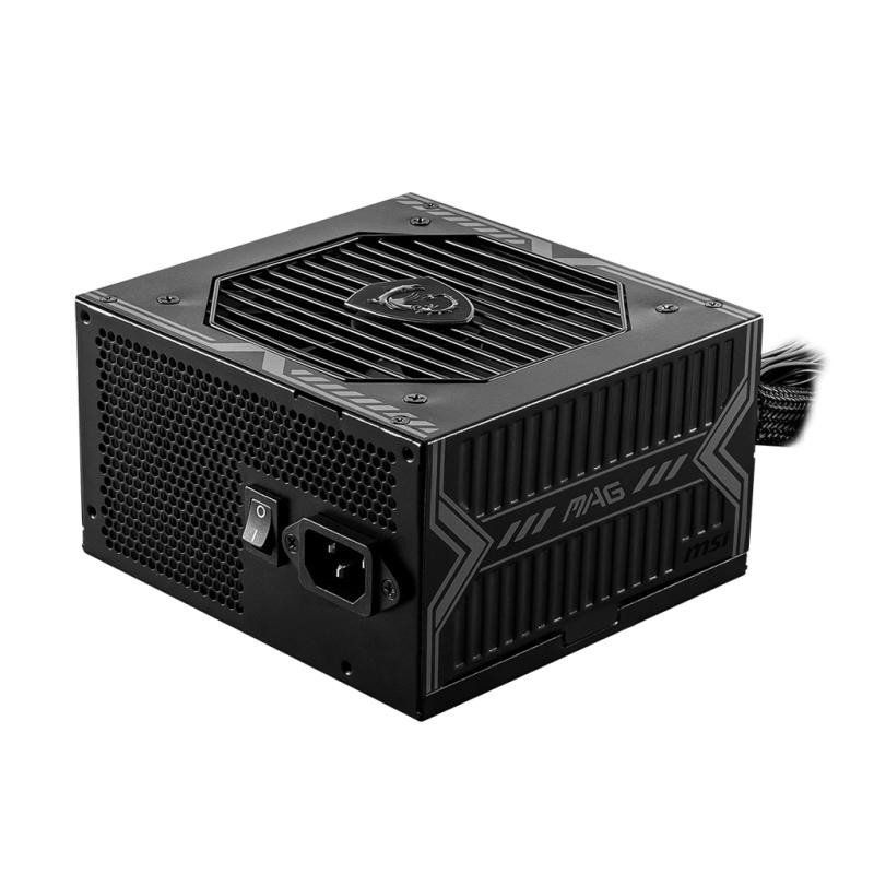 MSI MAG A650BN Bloc d&#39;alimentation, Prise EU - 650W, Certifié 80 Plus Bronze, PSU ATX, Rail Unique 12V, Circuit DC vers DC, Ventilateur 120mm - Garantie 5 Ans
