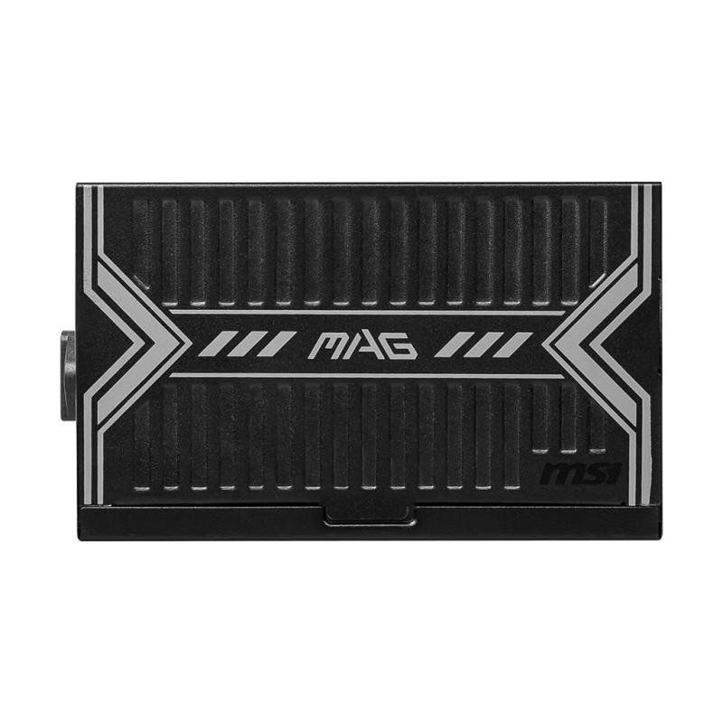 MSI MAG A550BN Bloc d&#39;alimentation, Prise EU - 550W, Certifié 80 Plus Bronze, PSU ATX, Rail Unique 12V, Circuit DC vers DC, Ventilateur 120mm - Garantie 5 Ans