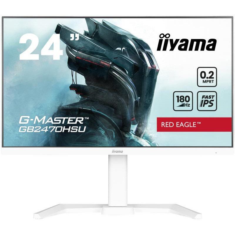 iiyama G-Master GB2470HSU-W6 23.8&quot; Fast IPS FullHD 180Hz 0.2 ms USB-A Altavoces Altura Ajustable