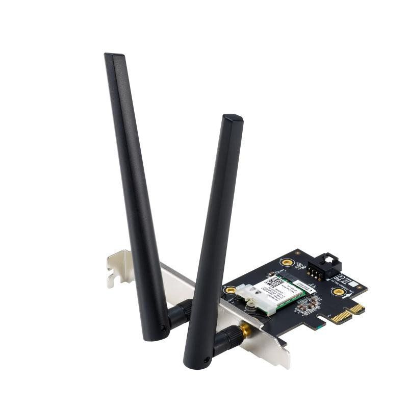 ASUS PCE-AXE5400 – Adaptateur WiFi 6E PCI-E (2 antennes externes, bande 6GHz, 160MHz, Bluetooth 5.2, sécurité réseau WPA3, OFDMA et MU-MIMO