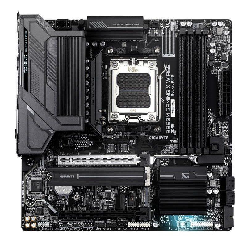 GIGABYTE B850M Gaming X WIFI6E Carte Mère - Processeurs AMD Ryzen Série 9000, VRM numérique 10+2+2 Phases, jusqu&#39;à 8200MHz DDR5 (OC), 1xPCIe 5.0 + 1xPCIe 4.0 M.2, LAN 2.5, WiFi 6E, USB 3.2 Gen 2.