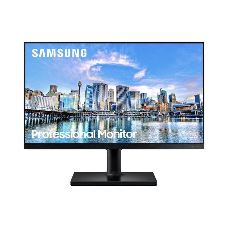Samsung Ecran PC Professionnel 24&#39;&#39; Série T45F Noir, Dalle IPS, Full HD (1920x1080), HDMI, Display Port, USB, Pied Has et Fonction Pivot