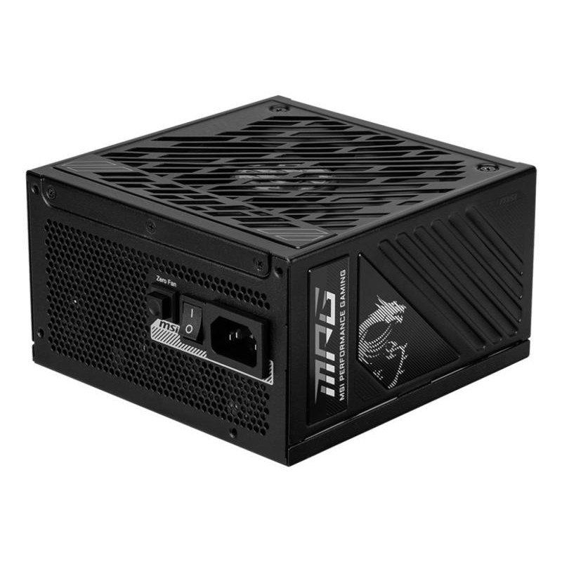 MSI MPG A1000GS PCIE5 Bloc d&#39;alimentation 1000 W 80 Plus Gold ATX 3.1 PCIe 5.1 GPU Support Dual Native 12V-2x6 Câbles Bicolore 12V-2x6 Ports Alimentation ATX Câble Modulaire