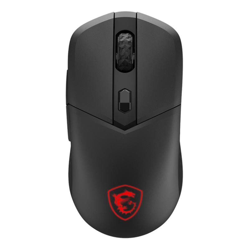 MSI Versa 300 Wireless Souris Gaming - Capteur Optique 8000 DPI, taux de Rapport 1000 Hz, symétrique, Micro-switches Kailh 30M+ clics, 6 Boutons, Batterie 50h, Latence 1ms, RGB, 60g - avec/sans Fil