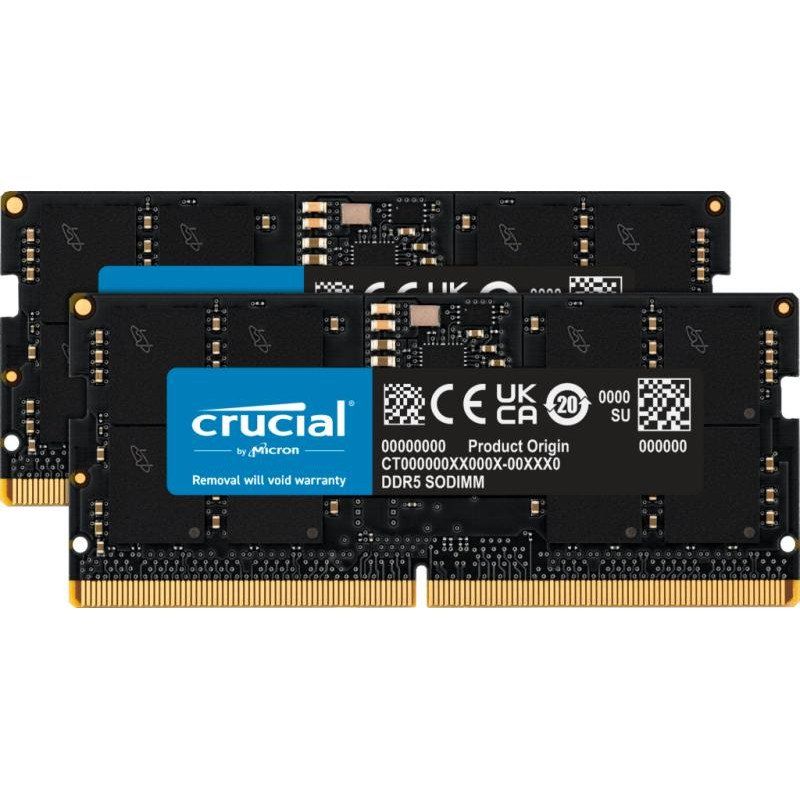 Crucial RAM DDR5 32Go Kit (2x16Go) 4800MHz SODIMM, Mémoire pour Ordinateur Portable, Mini PC, Memoire Haute Performance, CL40 - CT2K16G48C40S5