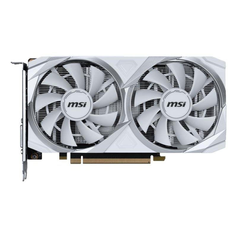 MSI GEFORCE RTX 3050 Ventus 2X XS White 8G OC Carte Graphique - 8 Go GDDR6, 1807 MHz, PCI Express Gen 4, 128 Bits, DP v 1.4a, DL DVI-D, HDMI 2.1 (Prend en Charge 4K à 120 Hz)